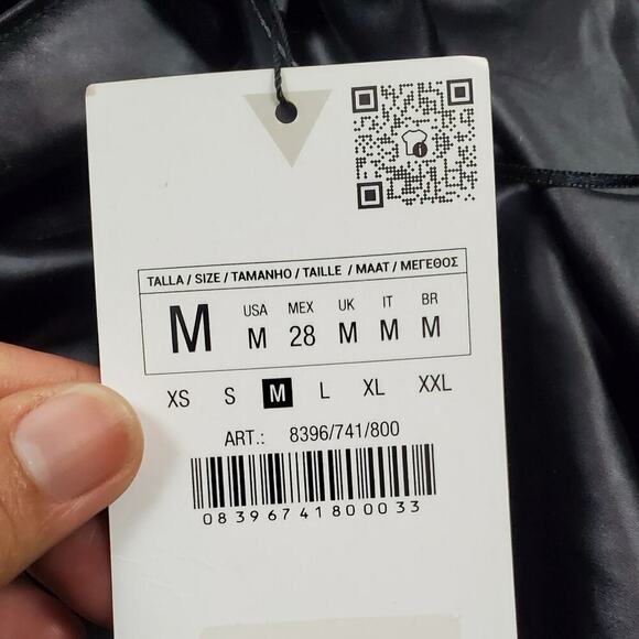 Zara Slip Satin Backless Black Cowl Neck Cocktail Evening Dress New With Tag - Picture 13 of 14